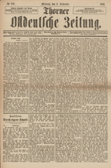 Thorner Ostdeutsche Zeitung. 1886, № 209 (8 September)