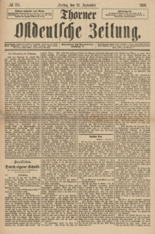 Thorner Ostdeutsche Zeitung. 1886, № 211 (10 September)
