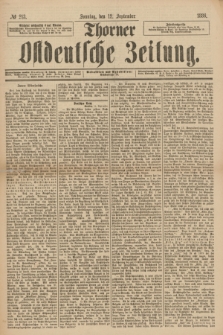 Thorner Ostdeutsche Zeitung. 1886, № 213 (12 September) + dod.