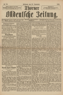 Thorner Ostdeutsche Zeitung. 1886, № 221 (22 September)