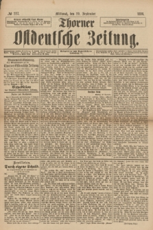 Thorner Ostdeutsche Zeitung. 1886, № 227 (29 September)