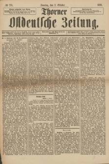 Thorner Ostdeutsche Zeitung. 1886, № 231 (3 Oktober) + dod.