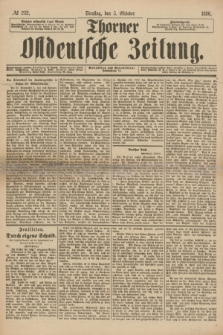 Thorner Ostdeutsche Zeitung. 1886, № 232 (5 Oktober) + wkładka
