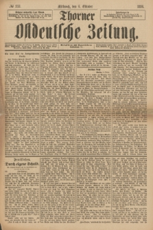 Thorner Ostdeutsche Zeitung. 1886, № 233 (6 Oktober)