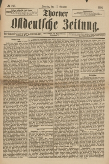 Thorner Ostdeutsche Zeitung. 1886, № 243 (17 Oktober) + dod.