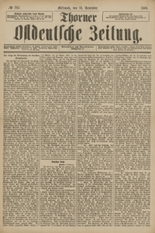 Thorner Ostdeutsche Zeitung. 1886, № 263 (10 November) + dod.