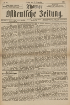 Thorner Ostdeutsche Zeitung. 1886, № 265 (12 November)