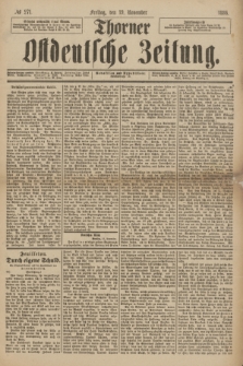Thorner Ostdeutsche Zeitung. 1886, № 271 (19 November)