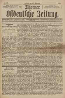 Thorner Ostdeutsche Zeitung. 1886, № 277 (26 November)