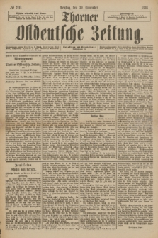 Thorner Ostdeutsche Zeitung. 1886, № 280 (30 November)