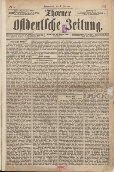 Thorner Ostdeutsche Zeitung. 1887, № 1 (1 Januar)