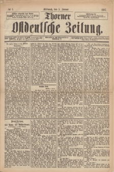 Thorner Ostdeutsche Zeitung. 1887, № 3 (5 Januar)