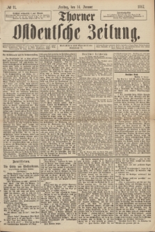 Thorner Ostdeutsche Zeitung. 1887, № 11 (14 Januar)