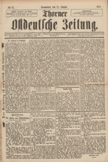 Thorner Ostdeutsche Zeitung. 1887, № 12 (15 Januar)