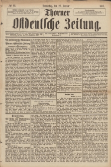 Thorner Ostdeutsche Zeitung. 1887, № 22 (27 Januar)