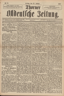 Thorner Ostdeutsche Zeitung. 1887, № 23 (28 Januar) + wkładka