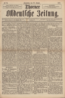 Thorner Ostdeutsche Zeitung. 1887, № 24 (29 Januar)