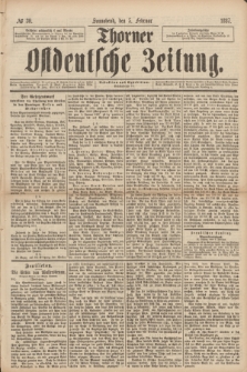 Thorner Ostdeutsche Zeitung. 1887, № 30 (5 Februar)