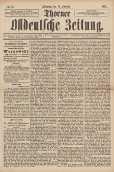 Thorner Ostdeutsche Zeitung. 1887, № 39 (16 Februar)