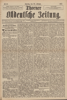 Thorner Ostdeutsche Zeitung. 1887, № 43 (20 Februar)