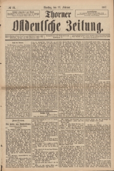 Thorner Ostdeutsche Zeitung. 1887, № 44 (22 Februar)
