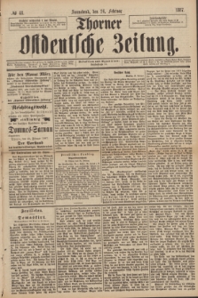 Thorner Ostdeutsche Zeitung. 1887, № 48 (26 Februar)