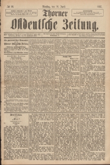 Thorner Ostdeutsche Zeitung. 1887, № 96 (26 April)