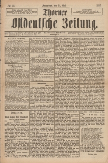 Thorner Ostdeutsche Zeitung. 1887, № 111 (14 Mai)