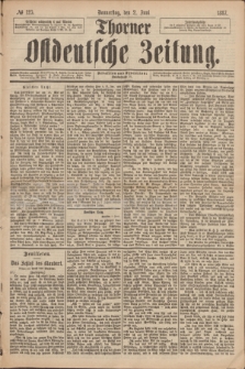 Thorner Ostdeutsche Zeitung. 1887, № 125 (2 Juni)