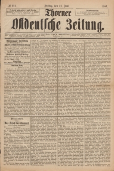 Thorner Ostdeutsche Zeitung. 1887, № 144 (24 Juni)