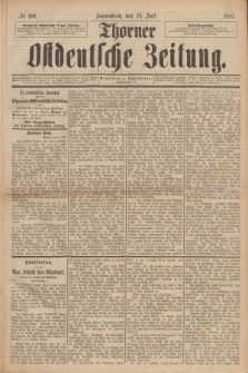 Thorner Ostdeutsche Zeitung. 1887, № 169 (23 Juli)