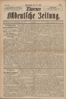 Thorner Ostdeutsche Zeitung. 1887, № 173 (28 Juli)