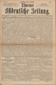 Thorner Ostdeutsche Zeitung. 1887, № 188 (14 August)