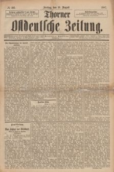 Thorner Ostdeutsche Zeitung. 1887, № 192 (19 August)