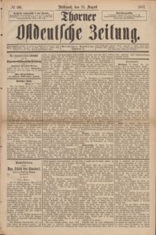 Thorner Ostdeutsche Zeitung. 1887, № 196 (24 August)