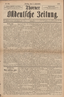 Thorner Ostdeutsche Zeitung. 1887, № 204 (2 September)