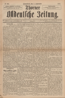 Thorner Ostdeutsche Zeitung. 1887, № 205 (3 September)