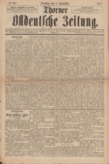 Thorner Ostdeutsche Zeitung. 1887, № 207 (6 September)