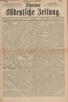 Thorner Ostdeutsche Zeitung. 1887, № 212 (11 September)