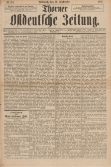 Thorner Ostdeutsche Zeitung. 1887, № 214 (14 September)