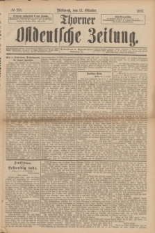 Thorner Ostdeutsche Zeitung. 1887, № 238 (12 Oktober)