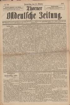 Thorner Ostdeutsche Zeitung. 1887, № 239 (13 Oktober)