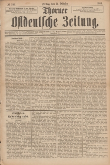 Thorner Ostdeutsche Zeitung. 1887, № 246 (21 Oktober)