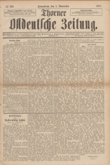 Thorner Ostdeutsche Zeitung. 1887, № 259 (5 November)