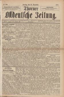 Thorner Ostdeutsche Zeitung. 1887, № 300 (23 Dezember)