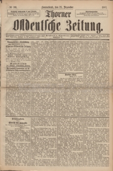 Thorner Ostdeutsche Zeitung. 1887, № 301 (24 Dezember)