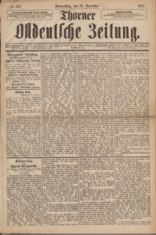 Thorner Ostdeutsche Zeitung. 1887, № 304 (29 Dezember)