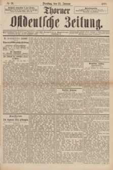 Thorner Ostdeutsche Zeitung. 1888, № 20 (24 Januar)