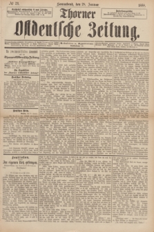 Thorner Ostdeutsche Zeitung. 1888, № 24 (28 Januar)