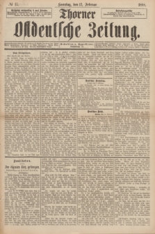 Thorner Ostdeutsche Zeitung. 1888, № 37 (12 Februar)